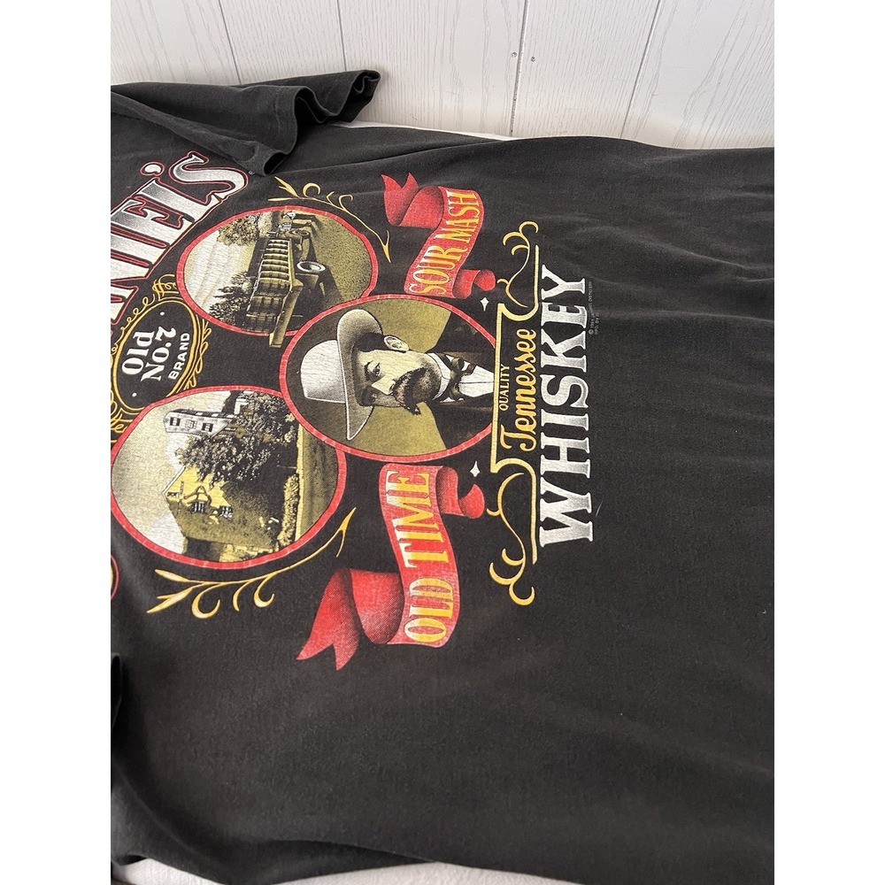 Vintage 90's Jack Daniels 1991 Whiskey Sour Mash Single Stitch T Shirt XL Black - Picture 10 of 14